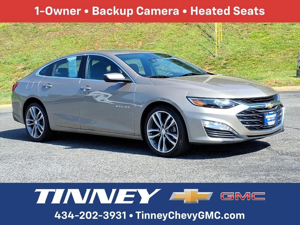 2023 Chevrolet Malibu LT in Mineral Gray Metallic — front three-quarter view