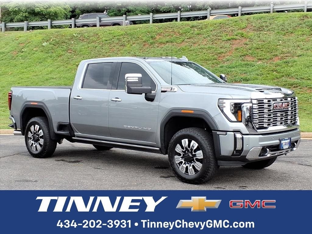 2026 GMC Sierra 2500 HD Denali in Sterling Metallic — front three-quarter view