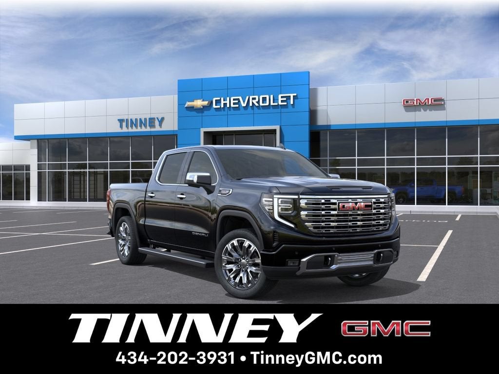 2026 GMC Sierra 1500 Denali in Onyx Black — front three-quarter view