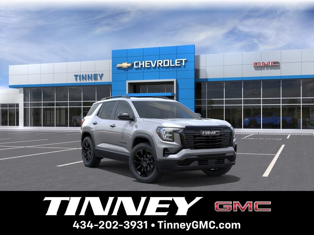 2027 GMC Terrain AWD Elevation in Sterling Metallic — front three-quarter view