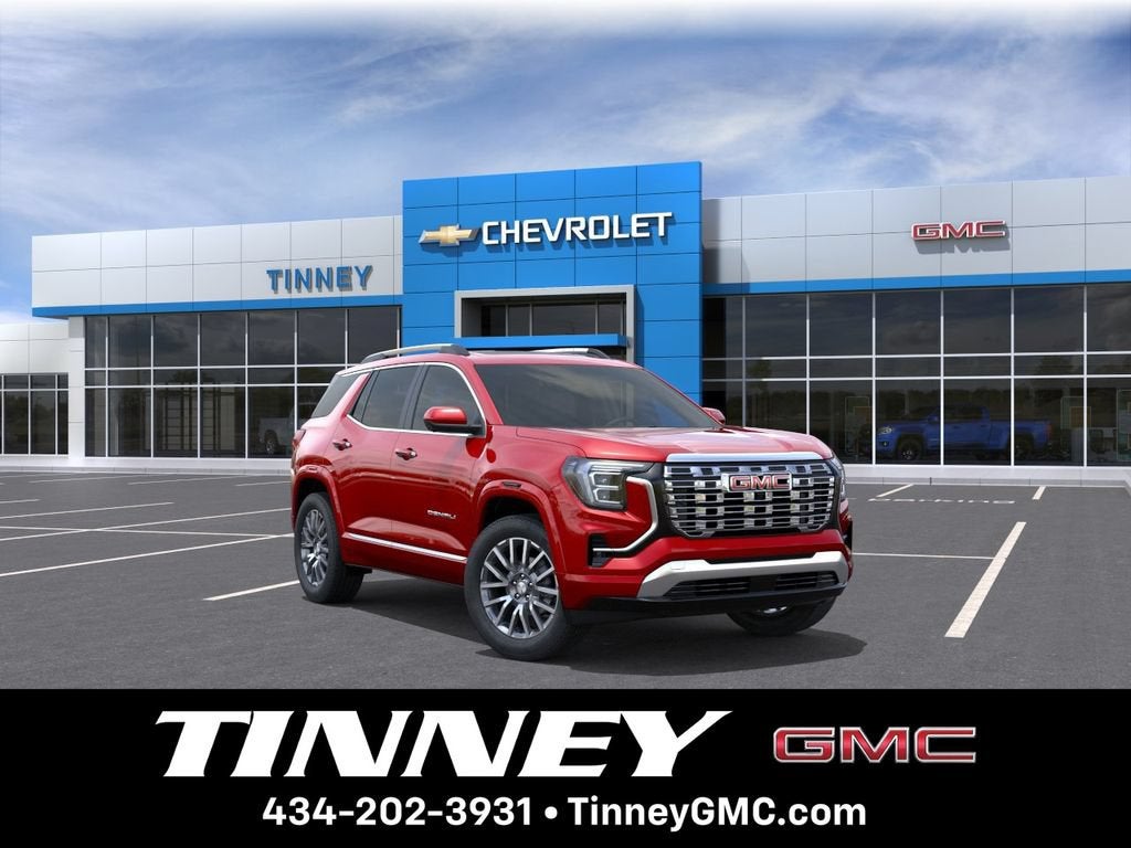 2027 GMC Terrain AWD Denali in Volcanic Red Tintcoat — front three-quarter view