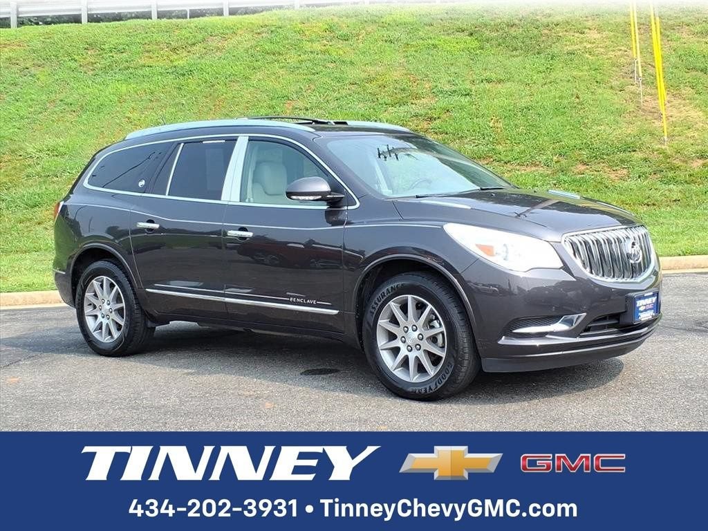 2016 Buick Enclave Leather in Iridium Metallic — front three-quarter view